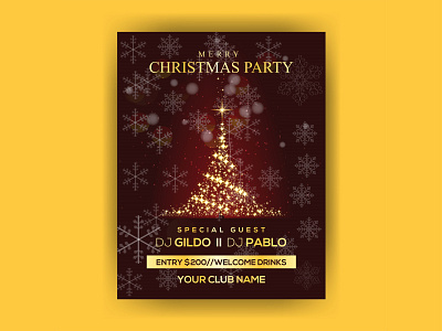 Christmas party flyer design abstract business christmas flyer christmas party company corporate design flyer flyer design graphic design party party flyer template