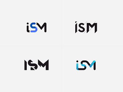 ISM branding gradient illustration innovation ism logo logotype sketches vector