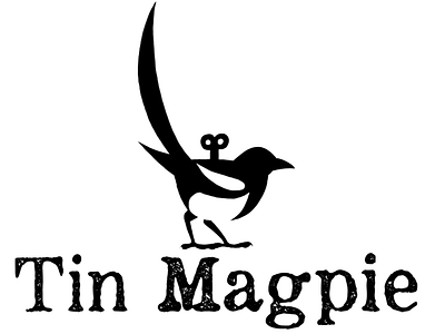 Tin Magpie bird collaboration identity interactive publishing logo tin magpie