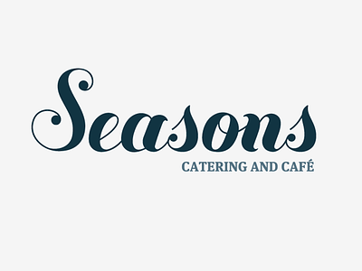 Seasons: Catering and Café brand buttermilk catering critique ff meta food logo type typography