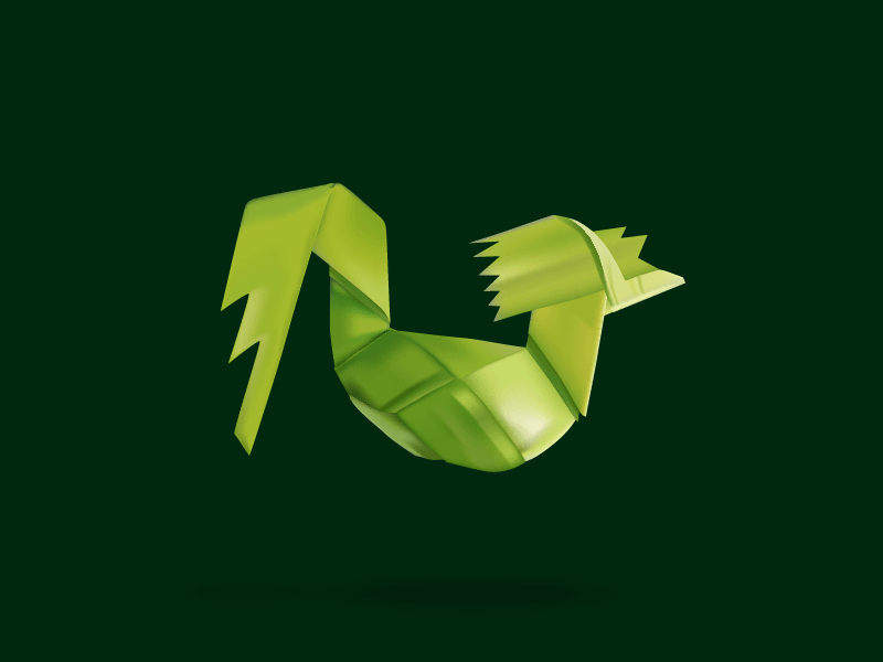 Illustration for the GOK™ App bird gif illustration illustrator mesh rooster vector