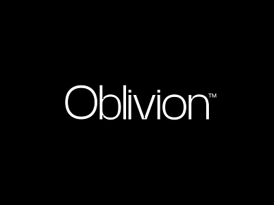Oblivion Logo brand branding clean editorial graphic design identity logo logotype minimal modern oblivion sans type typography