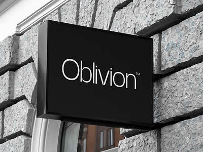 Oblivion brand branding clean elegant graphic design identity logo logotype minimal print sans sans serif sign type visual identity