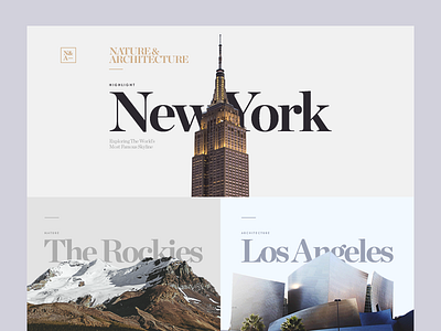 N&A Magazine Grid architecture city clean minimal munich nature new york nyc type typography ui web design