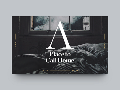 A Place to Call Home bed clean hero lifestyle minimal munich type typography ui web design