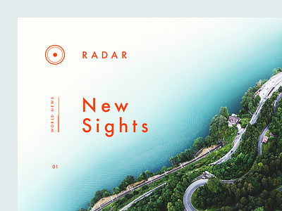 Radar News Detail clean green hero minimal munich nature type typography ui web design
