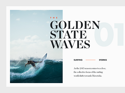 The Golden State Waves bold graphic design minimal munich sea surfing type typography ui waves