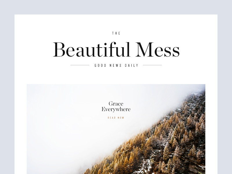 The Beautiful Mess clean graphic design headline magazine minimal munich type typography