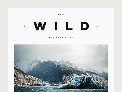 Wild clean magazine minimal munich type typography wild