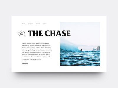 The Chase chase clean magazine munich ocean surf surfing type typography water waves