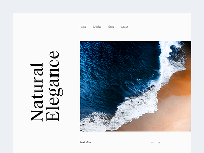 Natural Elegance clean editorial layout magazine minimal munich sea type typography waves