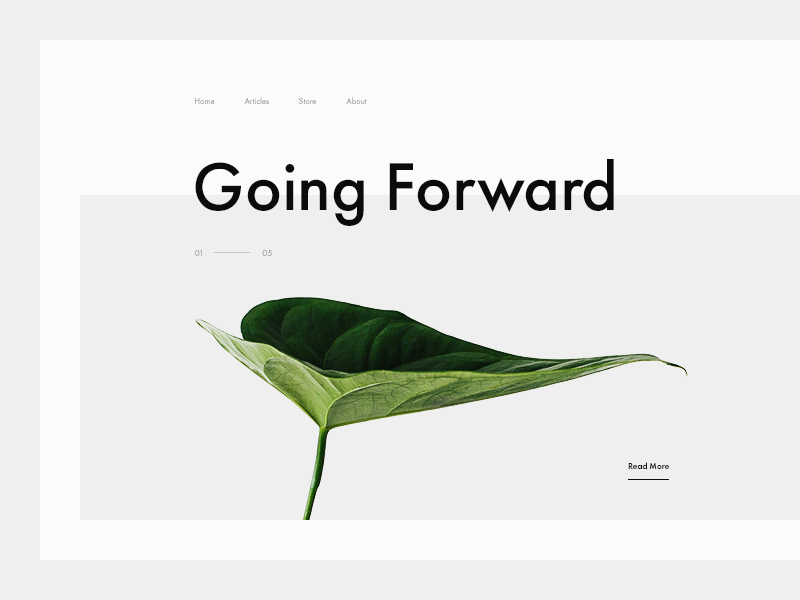 Going Forward focus plant layout magazine minimal editorial clean typography type munich