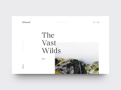 The Vast Wilds clean editorial layout magazine minimal mountain munich type typography vast wilds