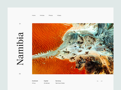 Namibia clean desert editorial grid layout minimal munich namibia type typography