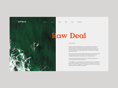 Surf Shack Article clean editorial grid layout minimal munich ocean sea surf shack type typography valley