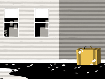 Suitcase graphic illustration