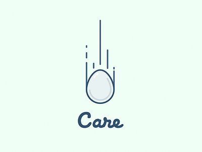 Care branding branding care egg illustration