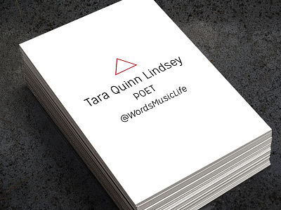 Tara Quinn Lindsey card design business card minimalist