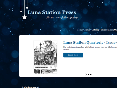 Luna Station website wordpress