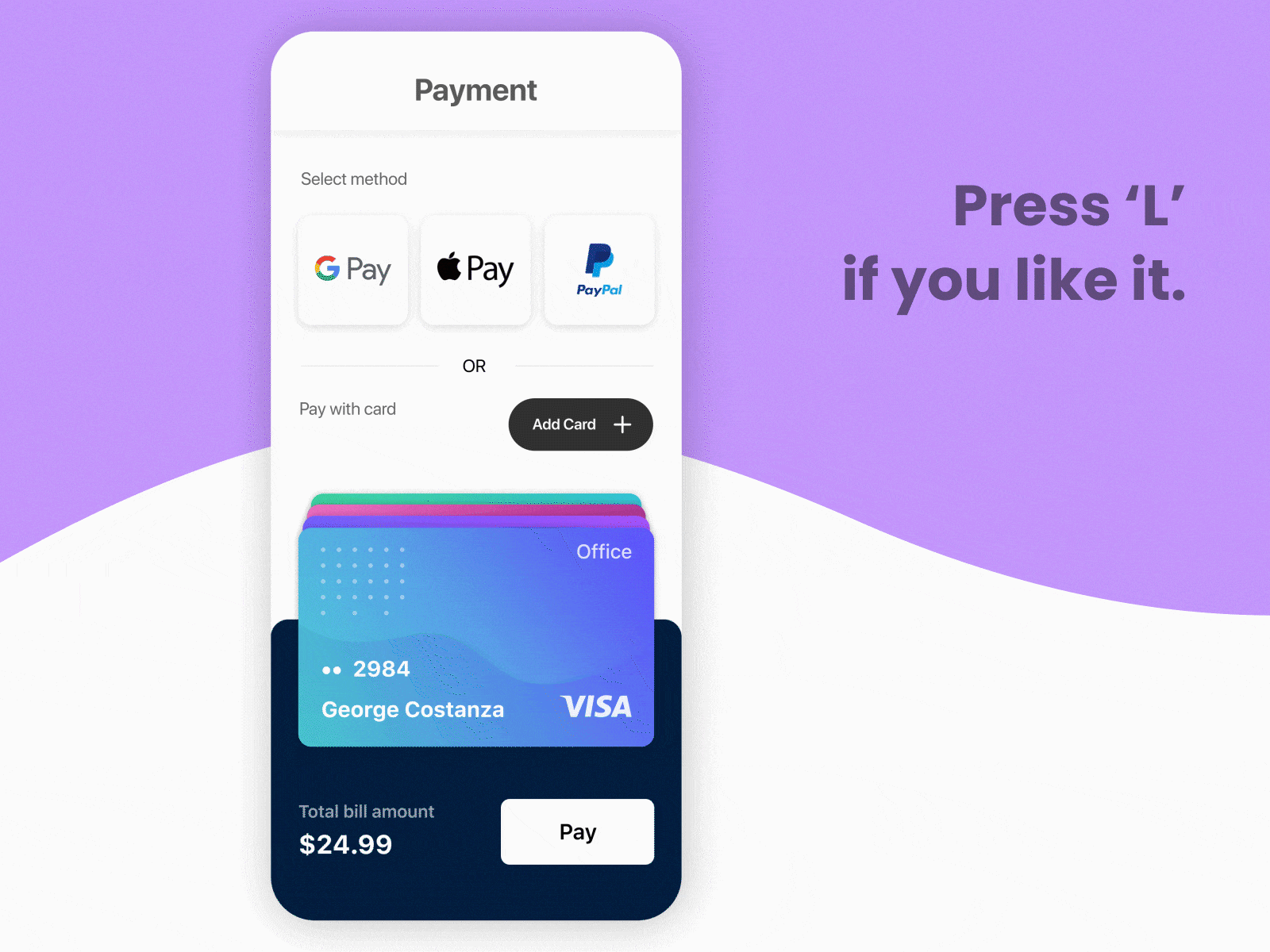 Card Swipe Animation 3d 3d animation aftereffects animated gif app bank card credit card design motion payment payments prototype ui