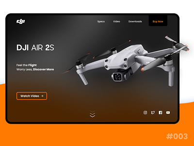 Drone Website Landing Page