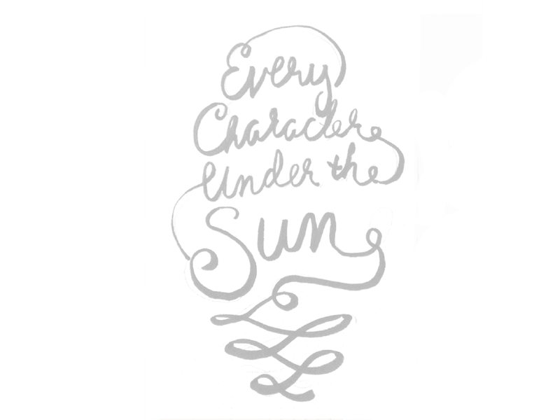 Gif - Every Character Under The Sun gif ice cream lettering logo process type typography