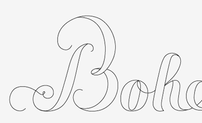 Script logo script type typography