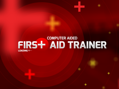 First Aid Trainer computer game medical screen splash technical