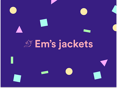 Em's Jackets - Fashion Brand Identity brand design branding colours concept design fashion graphic design icon illustration jackets logo minimal ui visual design web