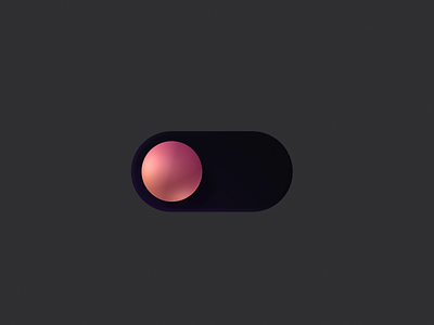 Toggle 3d button gradient interaction design lighting material motion graphics off on on off switch slider spline switch toggle ui