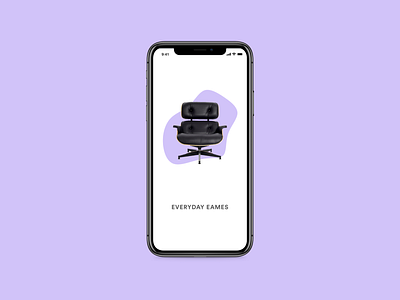 Eames Concept App adobe xd app chair concept concept app design eames eames chair furniture interaction design iphone x mobile motion design product design ui ux ux design