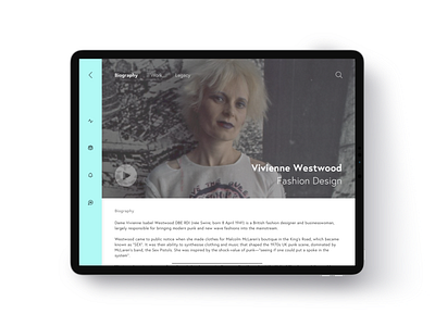 Design Icons - Vivienne Westwood creative direction design fashion fashion design fashion designer interact interaction design ios ipad ipadpro product design ui ui design ux ux design visual design vivienne westwood web webdesign westwood