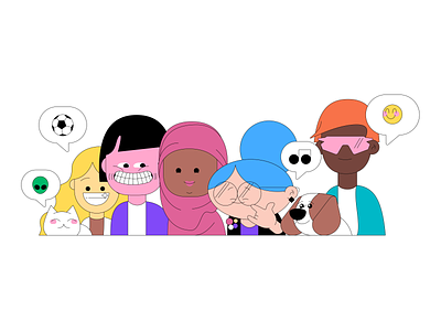 Diversity & Inclusion branding design illustration vector