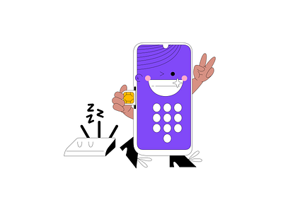 Nationwide Talk and Text app branding design illustration vector web
