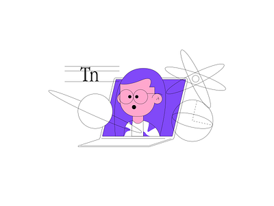 Online and homeschooling app branding design illustration vector web