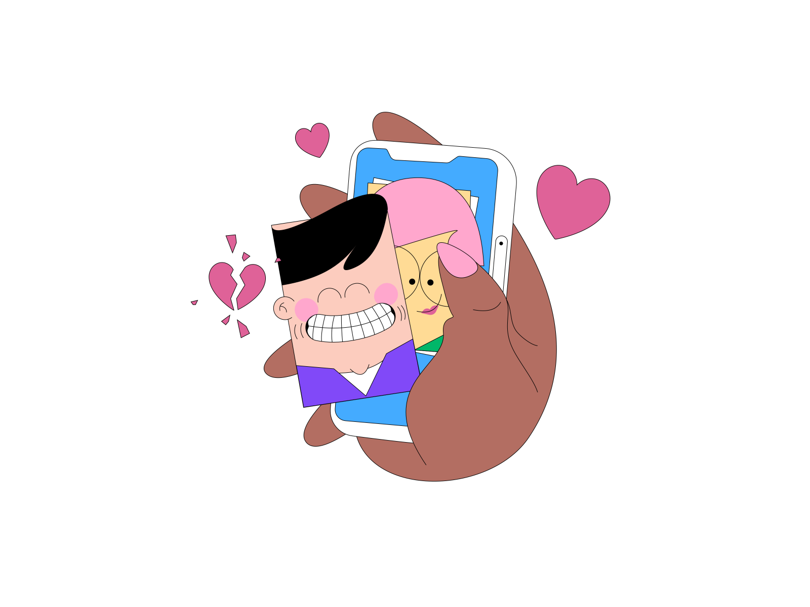 online-dating-by-pudding-on-dribbble