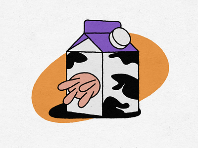 Milk branding illustr illustration vector