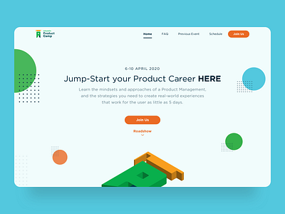 Tokopedia Product Camp Landing Page