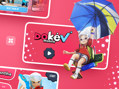 DokeV Mobile - Unofficial Concept dokev game design game gui mobile game pearl abyss ui ux