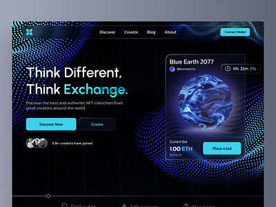 NFT Marketplace Website - Desktop