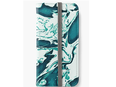 Aqua - iphone wallet phone case