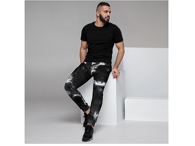 Classic Black Marble - men's jogger pants