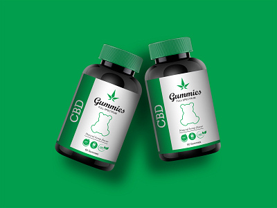 CBD Gummies Label Design