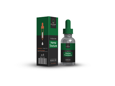 Hemp Tincture Package Design box package box package design box packaging design cbd label cbd packaging label label and box design label design label packaging label template labeldesign labels package package design package mockup packagedesign packages