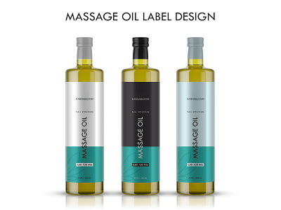 Massage Oil Label Design design label and box design label packaging labeldesign labels package design packagedesign