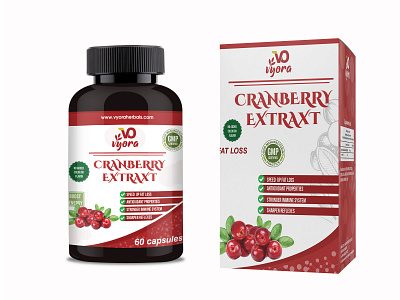 Cranbery Extract 3d design mockup object organic packaging packagingdesign