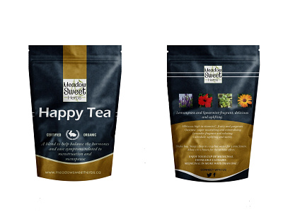 Happy Tea 3d marijuana mockup packaging packagingdesign pouch mockup