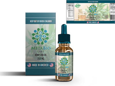 Mata Bio box box mockup design hemp oil illustration mockup packaging