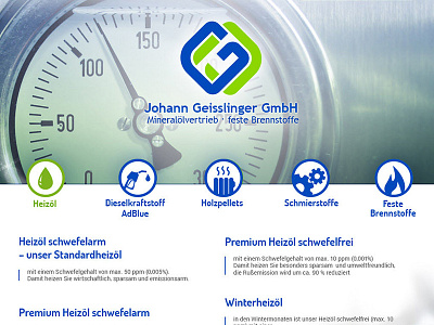 Website "Geisslinger GmbH"