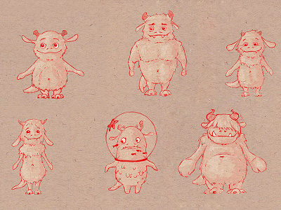Character design "Monsters" character design games illustration